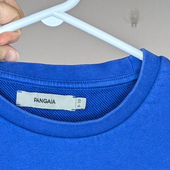Pangaia 365 Midweight Earth Graphic Sweatshirt Royal Blue Size 9-10 - Picture 5 of 5